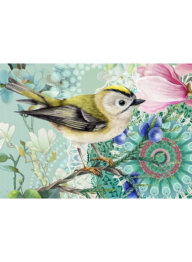 HIP Dekbedovertrek Xabine Groen - Katoensatijn