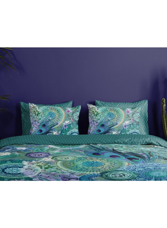 HIP Dekbedovertrek Kari Groen - Katoensatijn