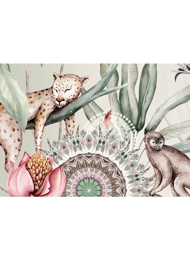 HIP Dekbedovertrek Wayan Multi - Katoensatijn