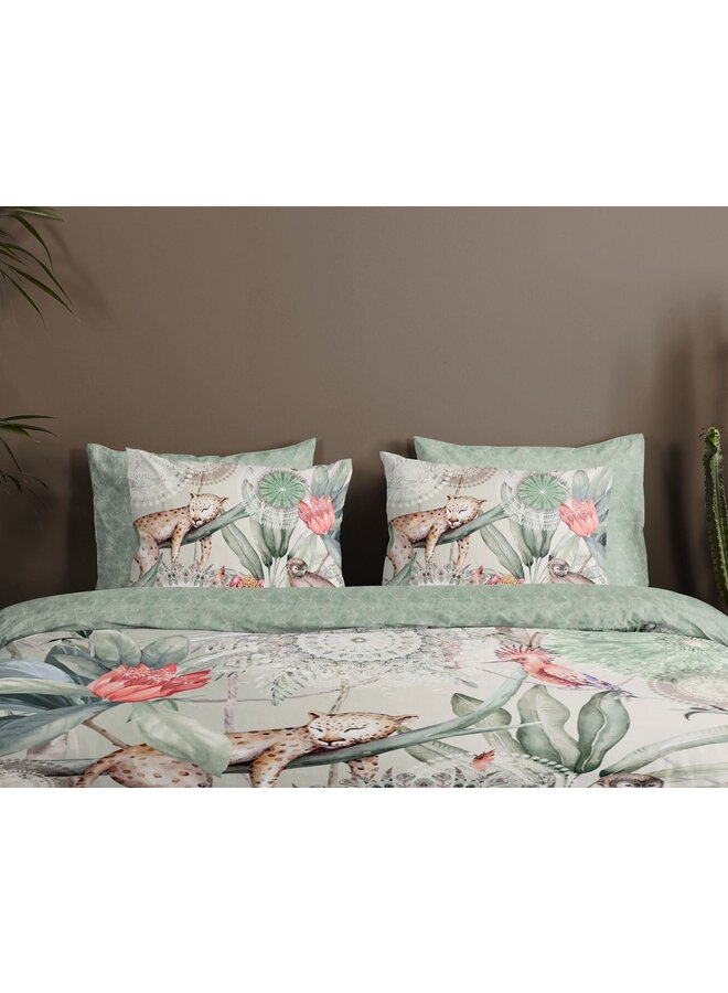 HIP Dekbedovertrek Wayan Multi - Katoensatijn