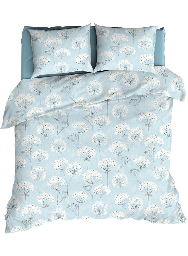 Dekbedovertrek Sneeuwbloemen Blauw - Flanel PL3