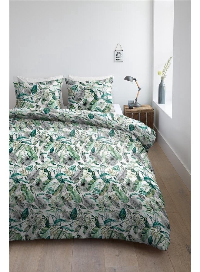 Ambiante Dekbedovertrek Forestry Groen - Katoen