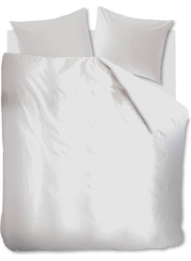 At Home Dekbedovertrek Easy Uni Wit - Linnen/Katoen