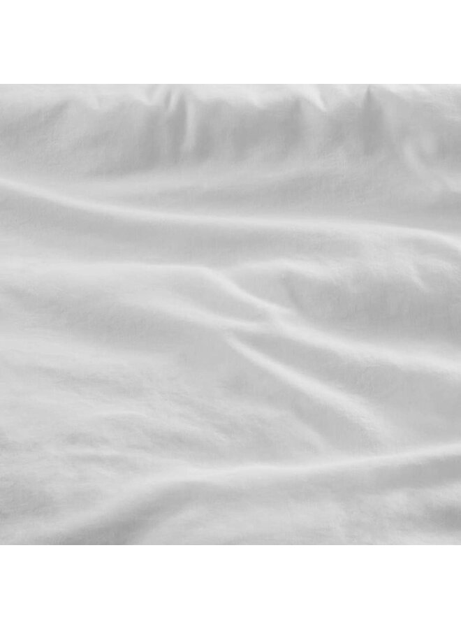 At Home Dekbedovertrek Easy Uni Wit - Linnen/Katoen