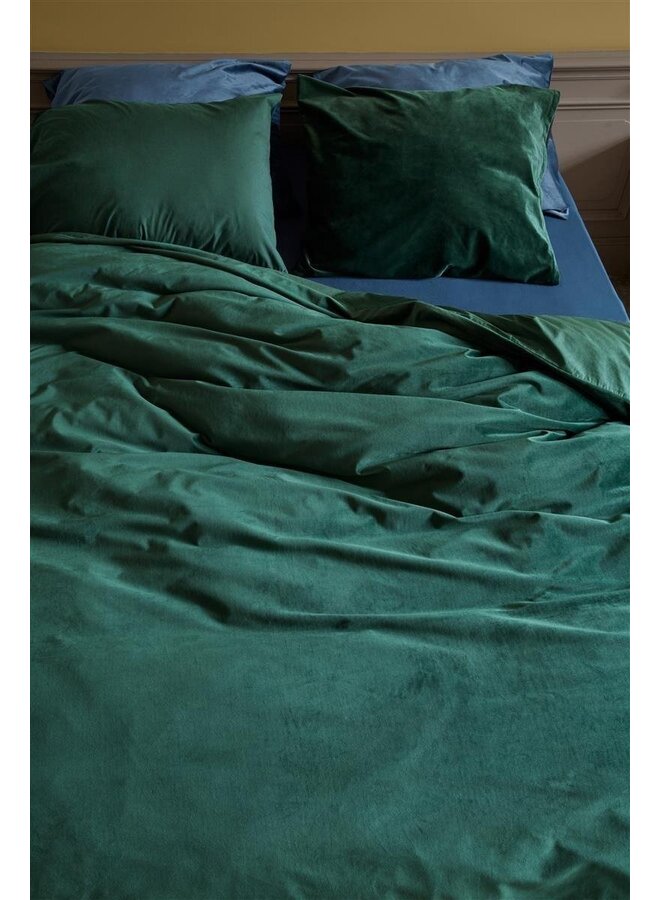 At Home Dekbedovertrek Tender Groen - Velvet