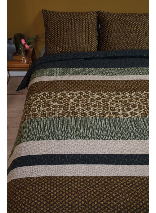 Beddinghouse Dekbedovertrek Gino Groen - Flanel