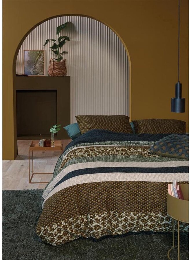 Beddinghouse Dekbedovertrek Gino Groen - Flanel