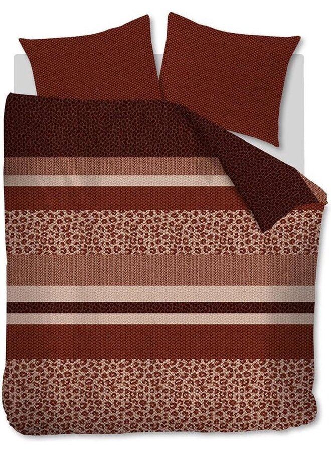 Dekbedovertrek Gino Rood - Flanel PL3