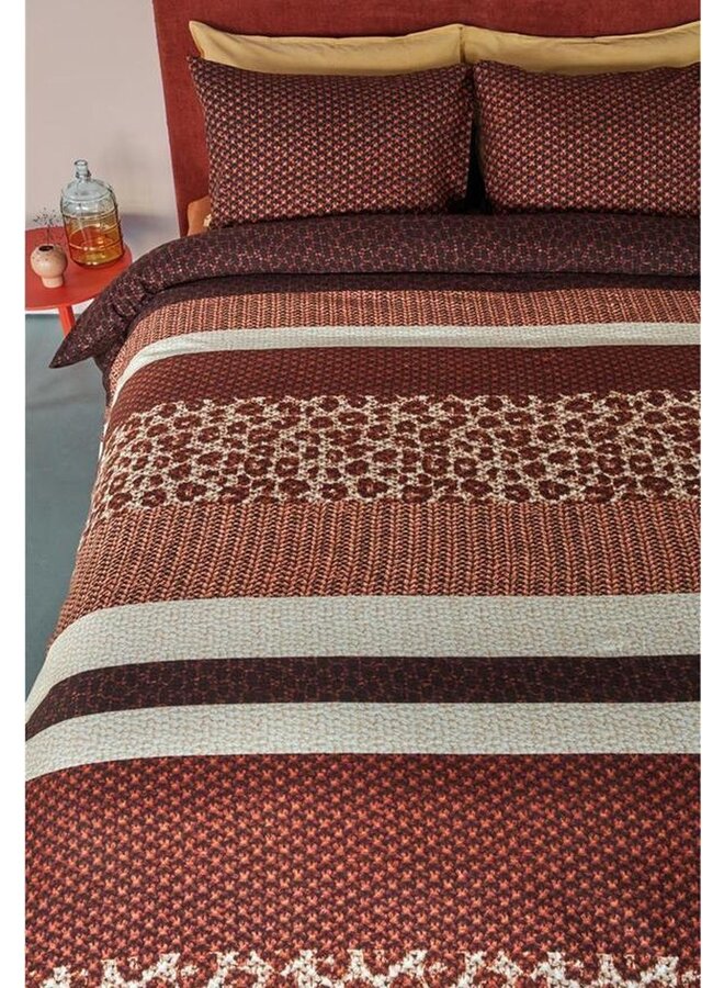 Beddinghouse Dekbedovertrek Gino Rood - Flanel