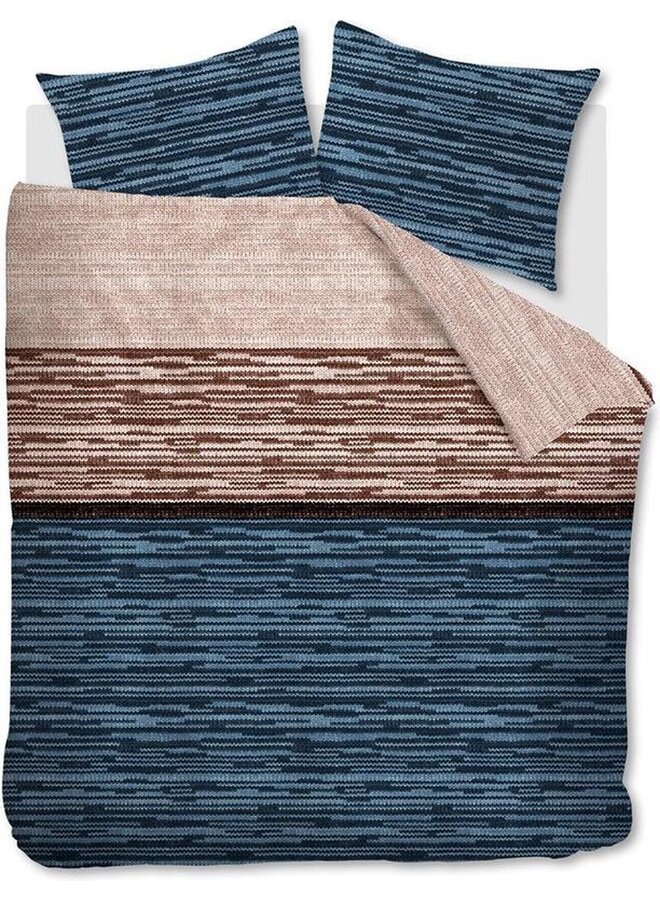 Beddinghouse Flanel Dekbedovertrek Blauw