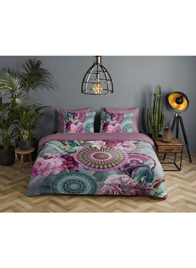 HIP Dekbedovertrek Bandhura Multi - Katoensatijn