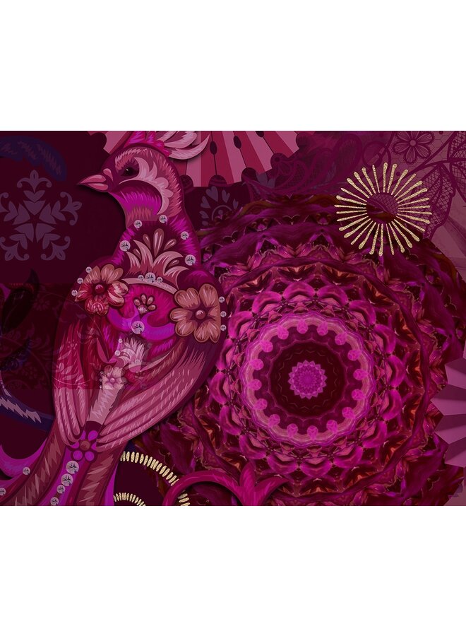 HIP Dekbedovertrek Miska Bordeaux - Katoensatijn