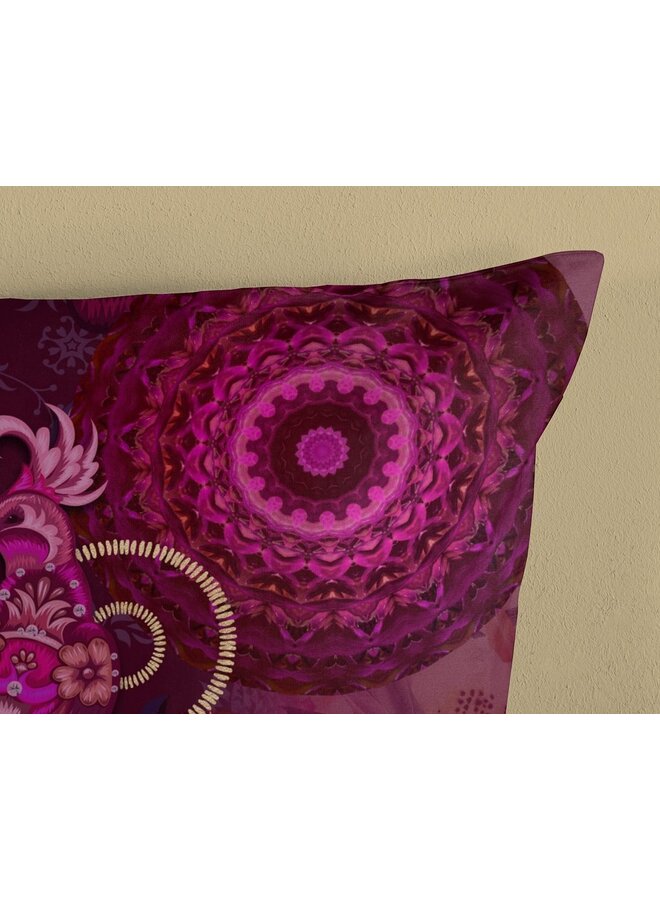 HIP Dekbedovertrek Miska Bordeaux - Katoensatijn