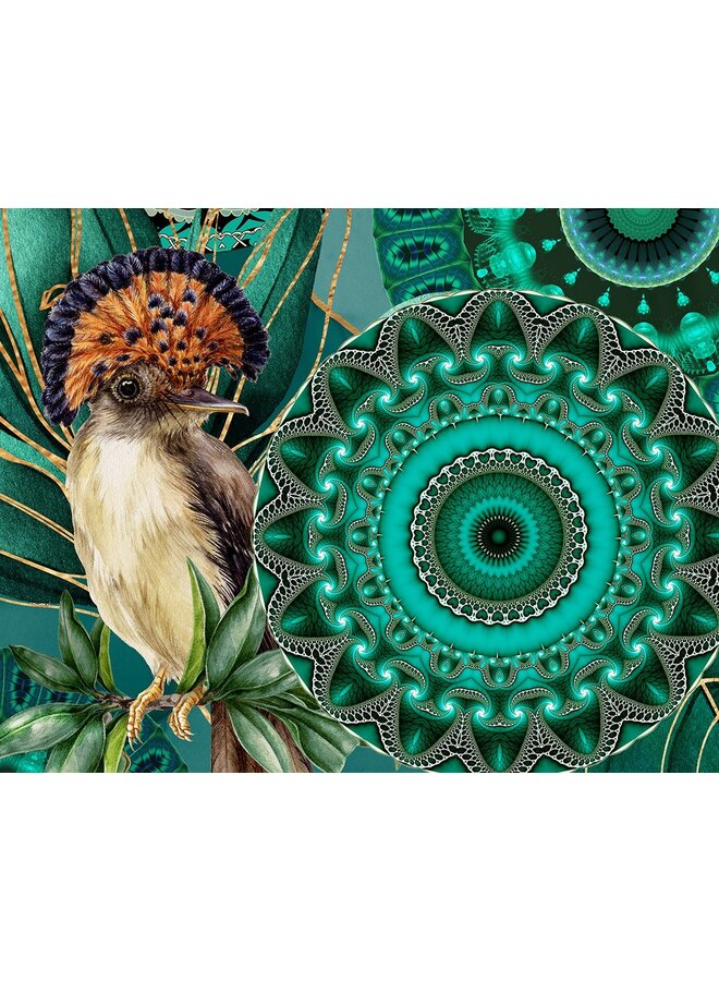 HIP Dekbedovertrek Damali Groen - Katoensatijn