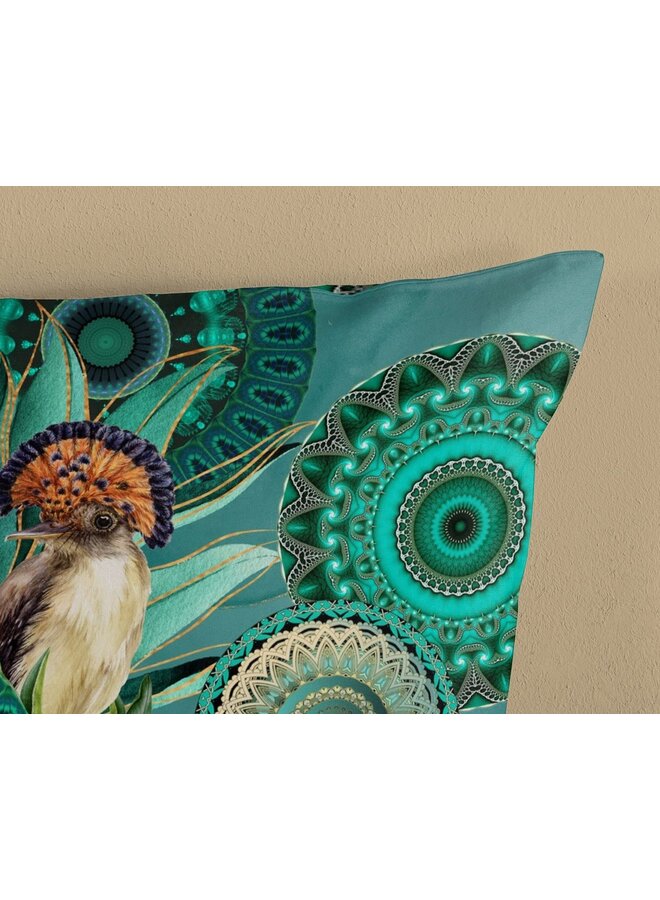 HIP Dekbedovertrek Damali Groen - Katoensatijn