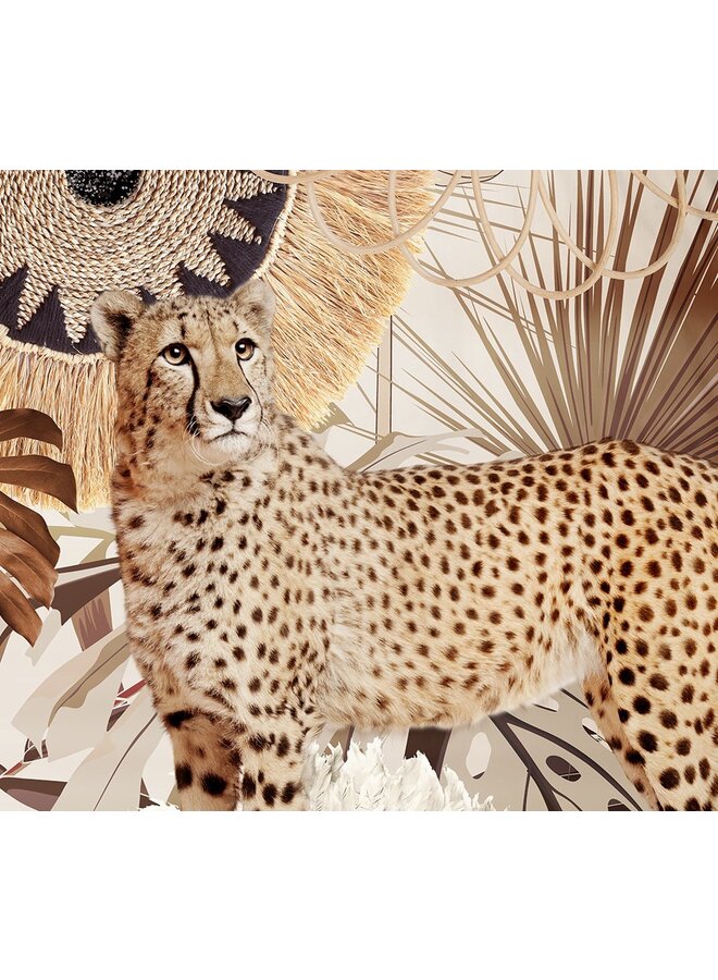 HIP Dekbedovertrek Raeni Taupe - Katoensatijn