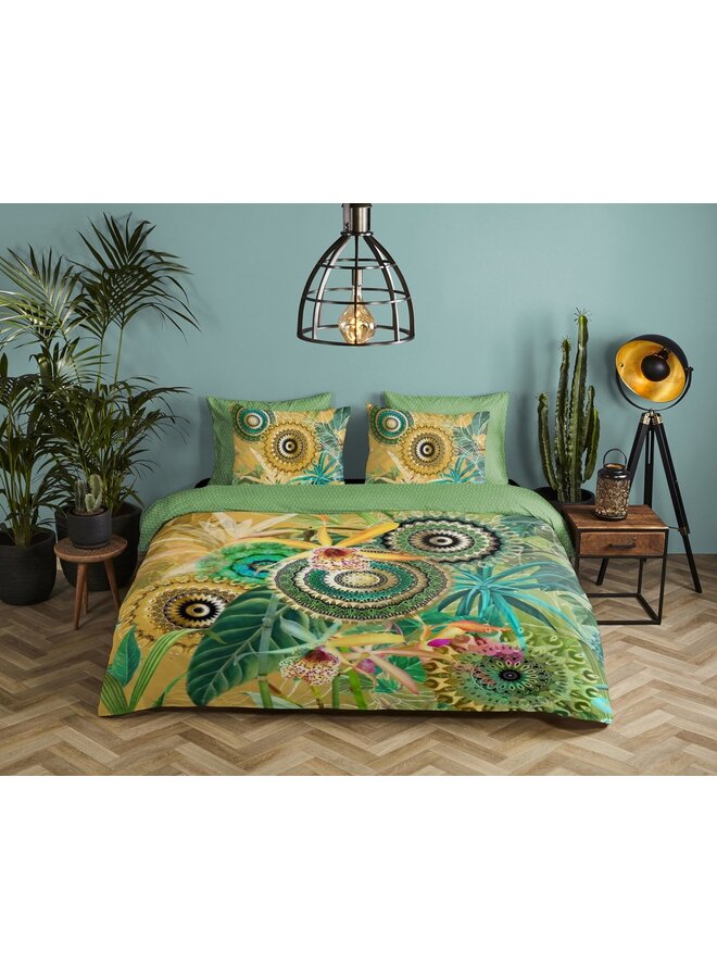 HIP Dekbedovertrek Yissa Multi - Katoensatijn