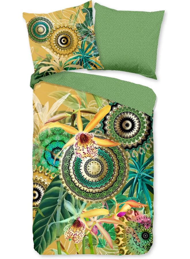 HIP Dekbedovertrek Yissa Multi - Katoensatijn