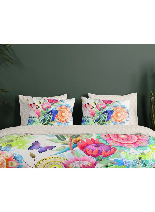 HIP Dekbedovertrek Chess Multi - Katoensatijn