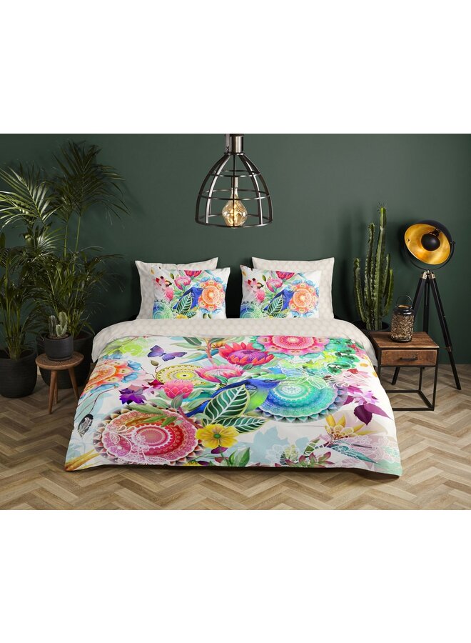 HIP Dekbedovertrek Chess Multi - Katoensatijn