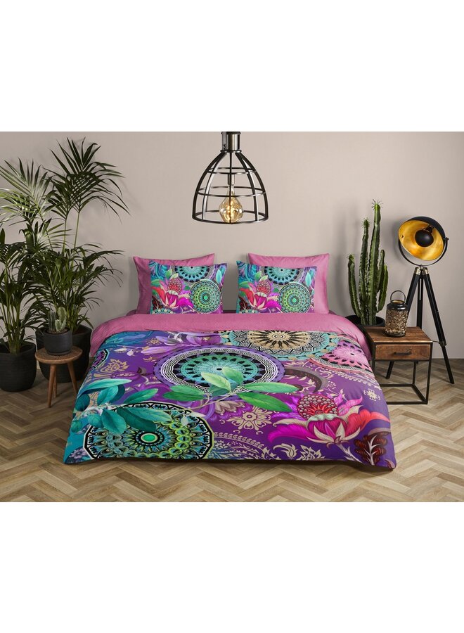 HIP Dekbedovertrek Axelle Multi - Katoensatijn