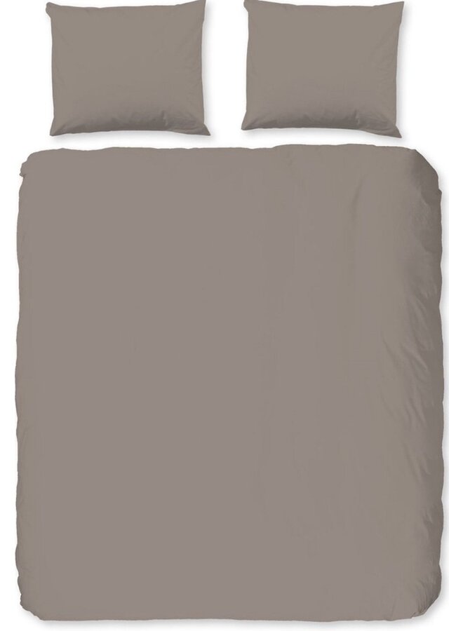 HIP Dekbedovertrek Klei - Katoensatijn