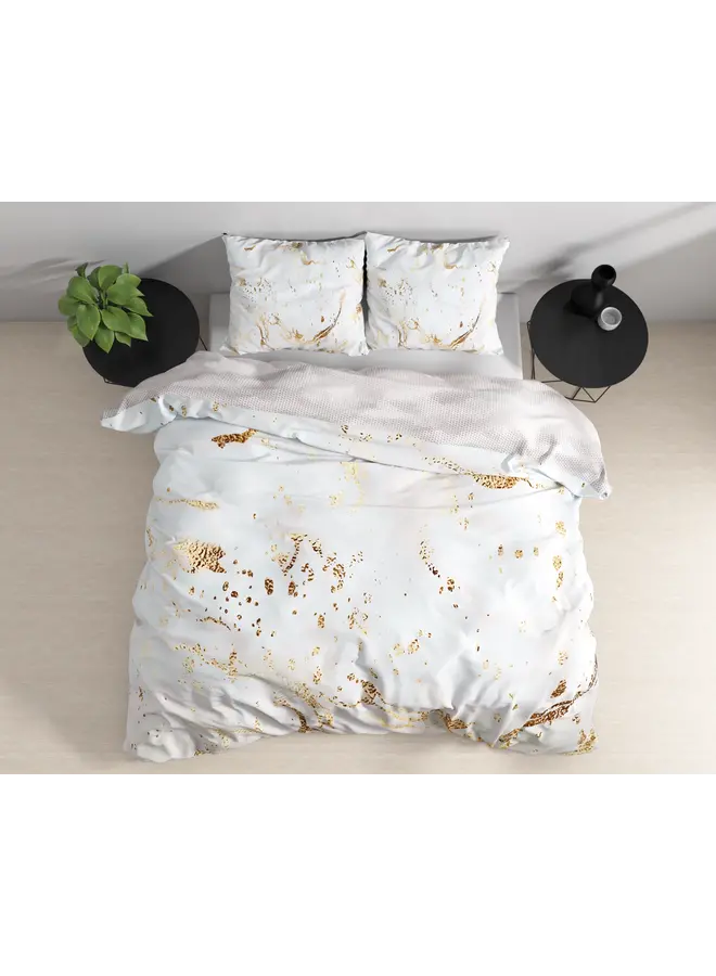 Sleeptime Dekbedovertrek Bianco Wit - Katoensatijn