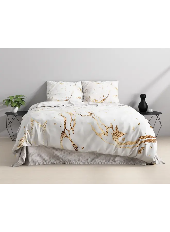 Sleeptime Dekbedovertrek Bianco Wit - Katoensatijn