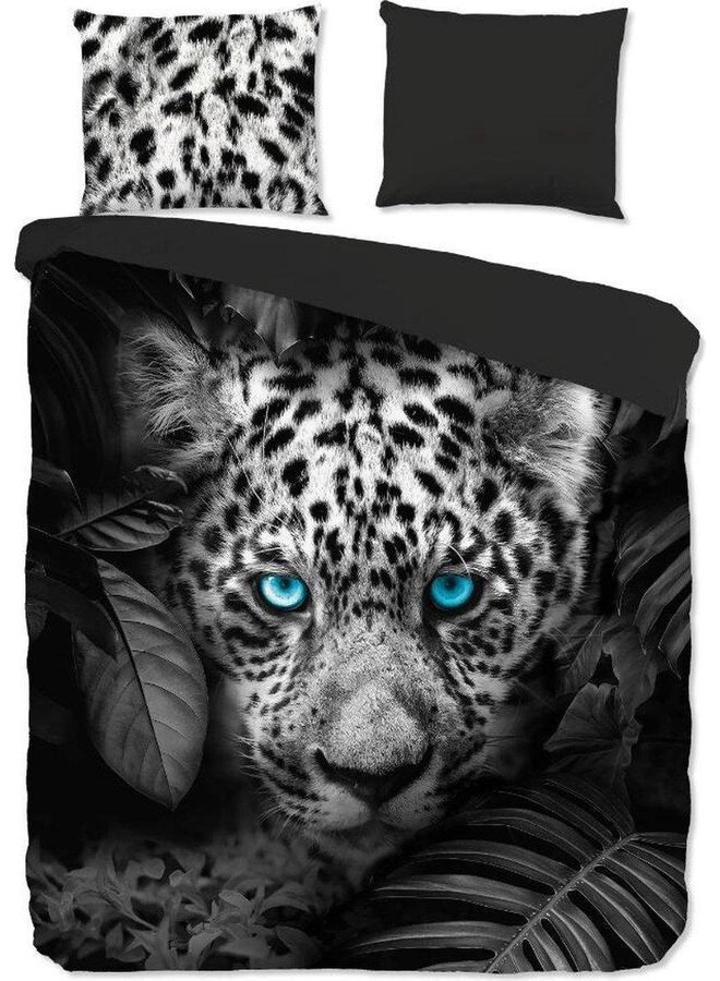 Dekbedovertrek Blue Eyes Antraciet - Microvezel PL1