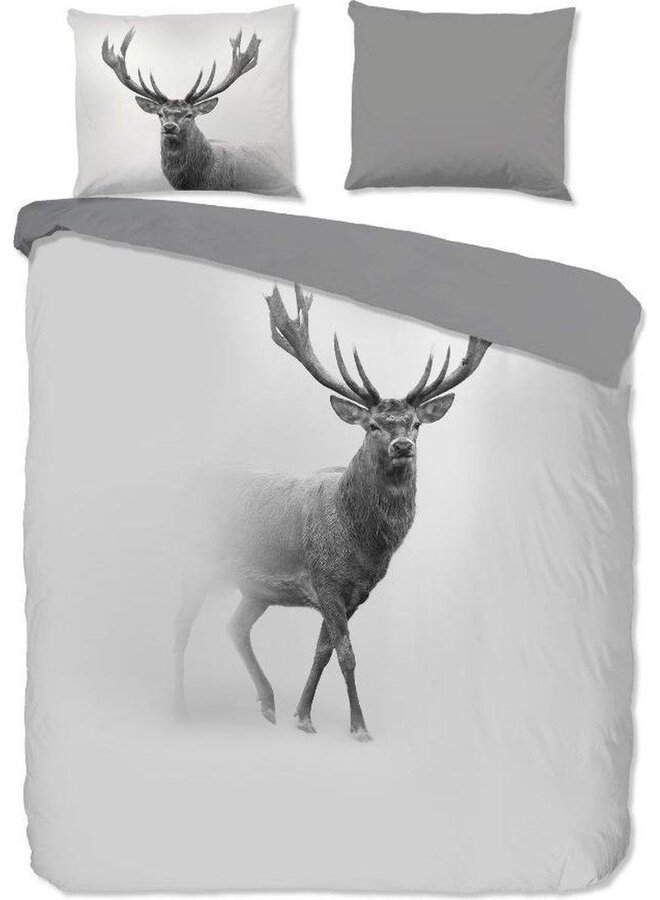 Pure Dekbedovertrek Grey Deer Grijs - Microvezel