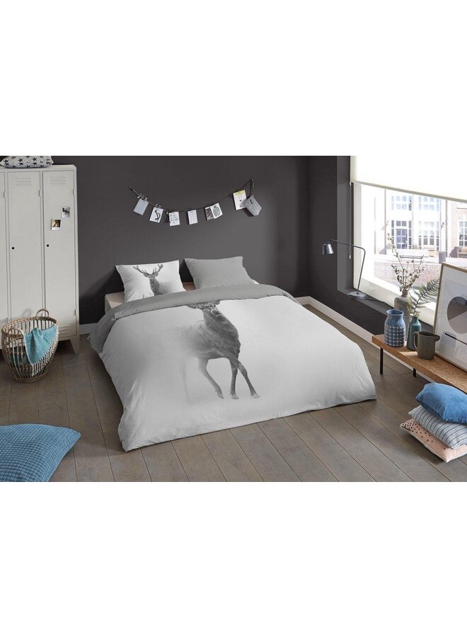 Pure Dekbedovertrek Grey Deer Grijs - Microvezel