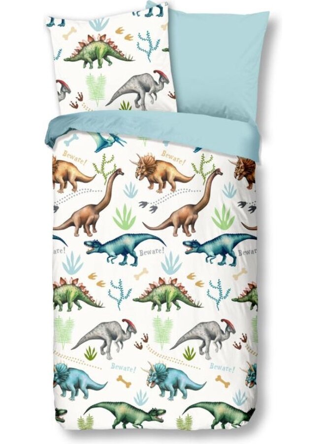 Good Morning Dekbedovertrek Kids Dino Multi - Flanel