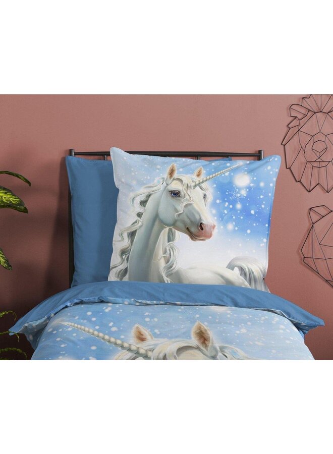 Good Morning Dekbedovertrek Kids Freeze Blauw - Flanel