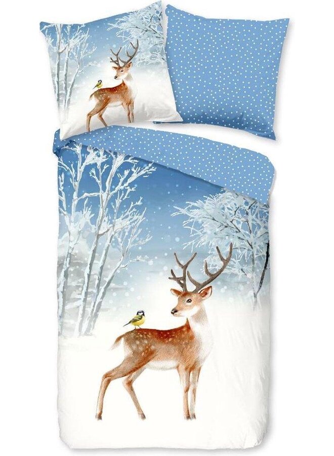 Dekbedovertrek Kids Fay Blauw - Flanel PL3