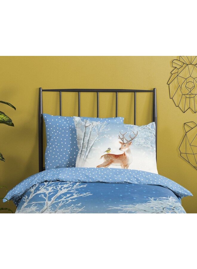 Good Morning Dekbedovertrek Kids Fay Blauw - Flanel