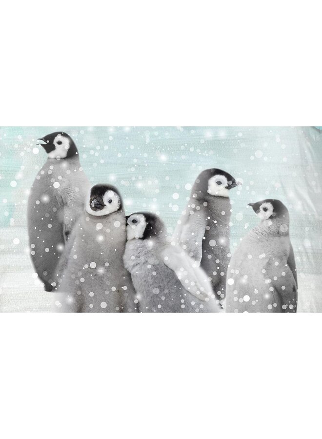 Good Morning Dekbedovertrek Kids Pengu Blauw - Flanel