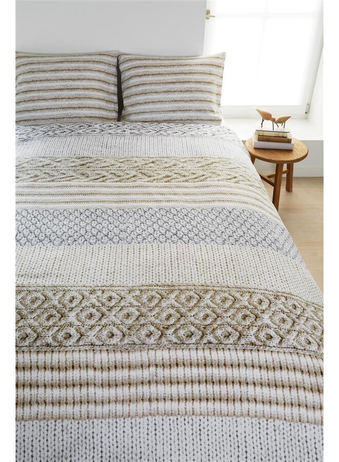 Ambiante Dekbedovertrek Britta Zand - Flanel