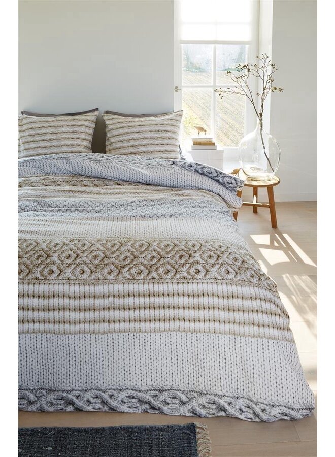 Ambiante Dekbedovertrek Britta Zand - Flanel