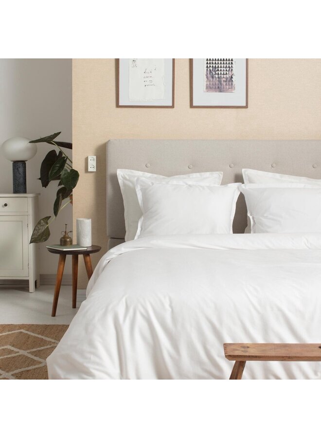 Cinderella Dekbedovertrek Sundays Wit - Katoensatijn