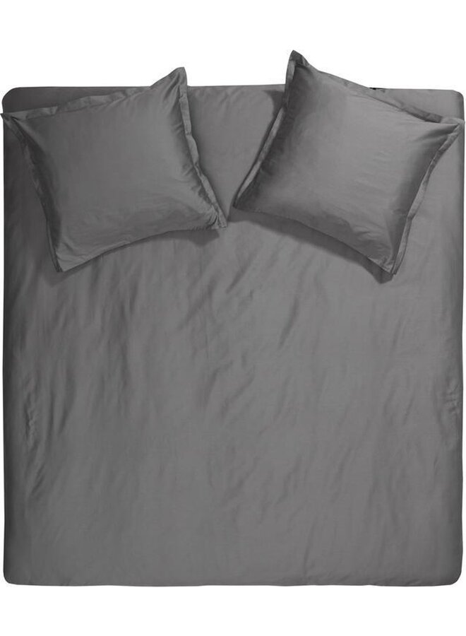 Dekbedovertrek Sundays Antraciet - Katoensatijn PL1
