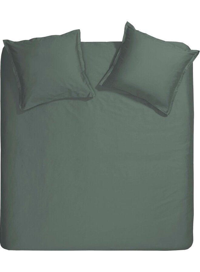 Cinderella Dekbedovertrek Sundays Donker Groen - Katoensatijn