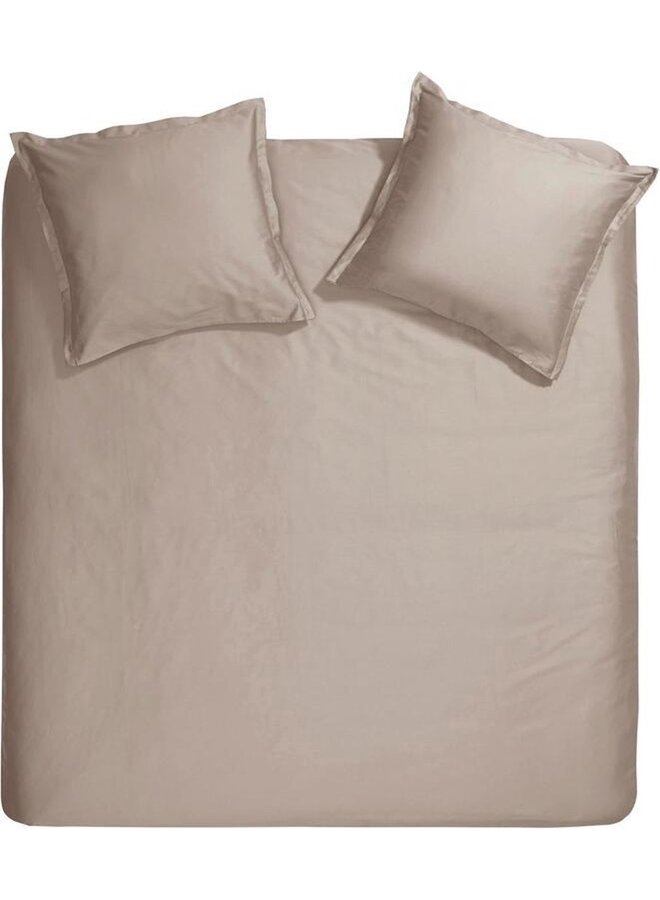 Dekbedovertrek Sundays Taupe - Katoensatijn PL1