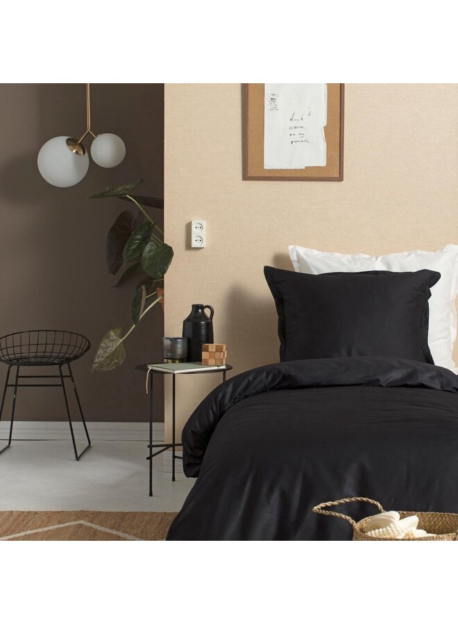 Cinderella Dekbedovertrek Sundays Zwart - Katoensatijn