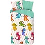 Good Morning Dekbedovertrek Kids Dragons Multi - Katoen