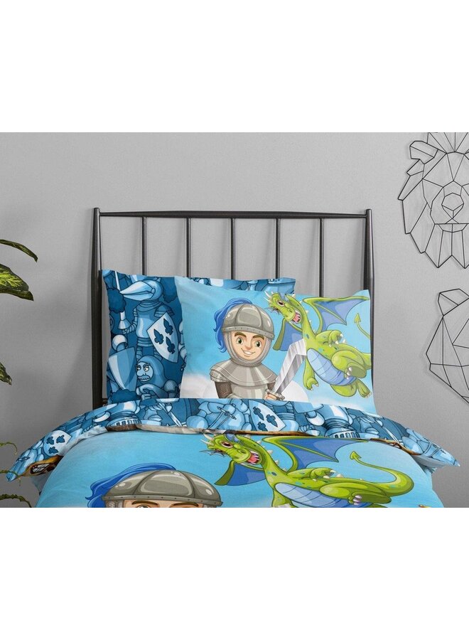 Good Morning Dekbedovertrek Kids Knight Multi - Katoen