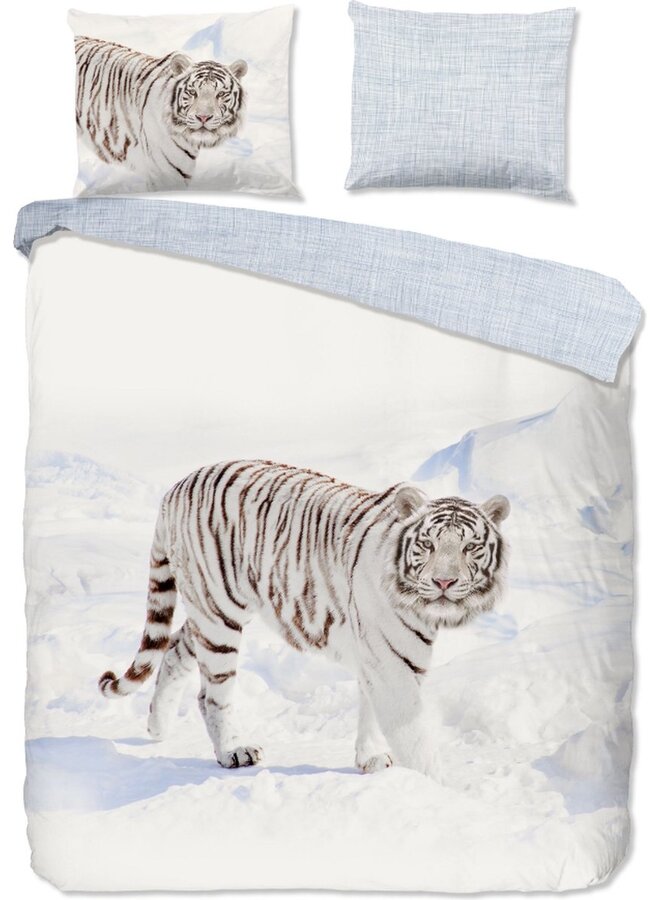 Good Morning Dekbedovertrek Tigris Creme - Flanel