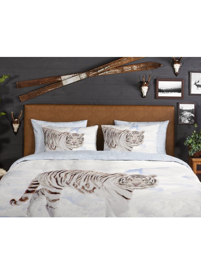 Good Morning Dekbedovertrek Tigris Creme - Flanel