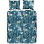 Good Morning Dekbedovertrek Midnight Petrol - Flanel