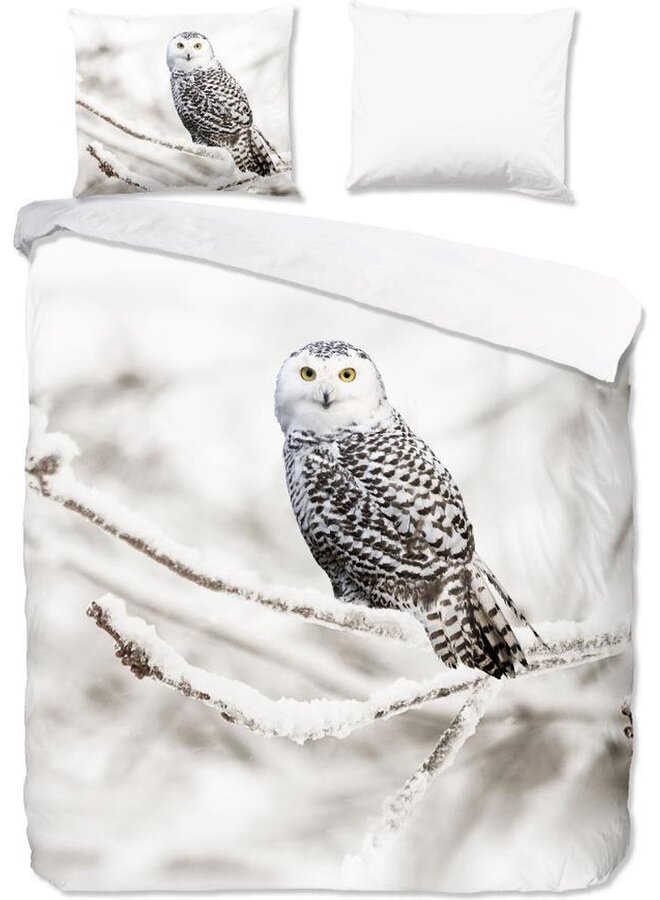 Dekbedovertrek Snowy Owl Wit - Flanel PL3