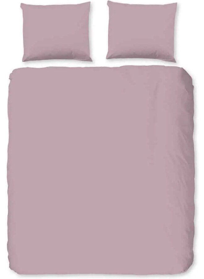 Dekbedovertrek Uni Roze - Katoen PL1